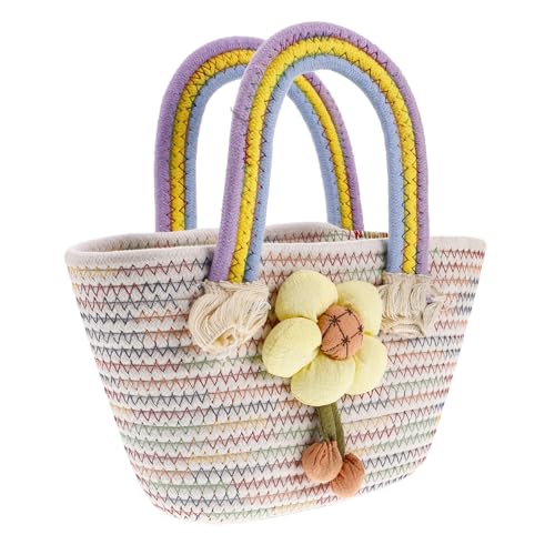 Abaodam Bolso Pequeño de Mano para Mujer Diseño Vibrante Algodón Resistente para Uso Diario y Actividades al Aire Verano