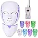 Produktbild LED Gesichtsmaske, 7 Farben führten Gesichts-Lichttherapie-Maske mit Hals-Maske, Yofuly-Hautverjüngungs-Therapie-Gesichtshautpflege-bunte LED-Schönheits-Maske