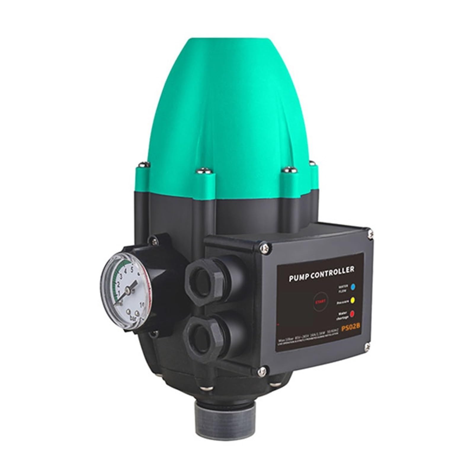 Fabricación de controlador presión PS02B tipo 1.1KW 10bar 265V, instalación Control automático bomba interruptor alta Fácil de instalar