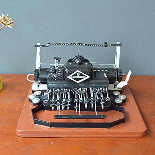 Máquina de Escribir Manual Vintage, Adorno de Escritorio para Navidad, cumpleaños, San Valentín, Festivales, 30 x 26 x 14 cm