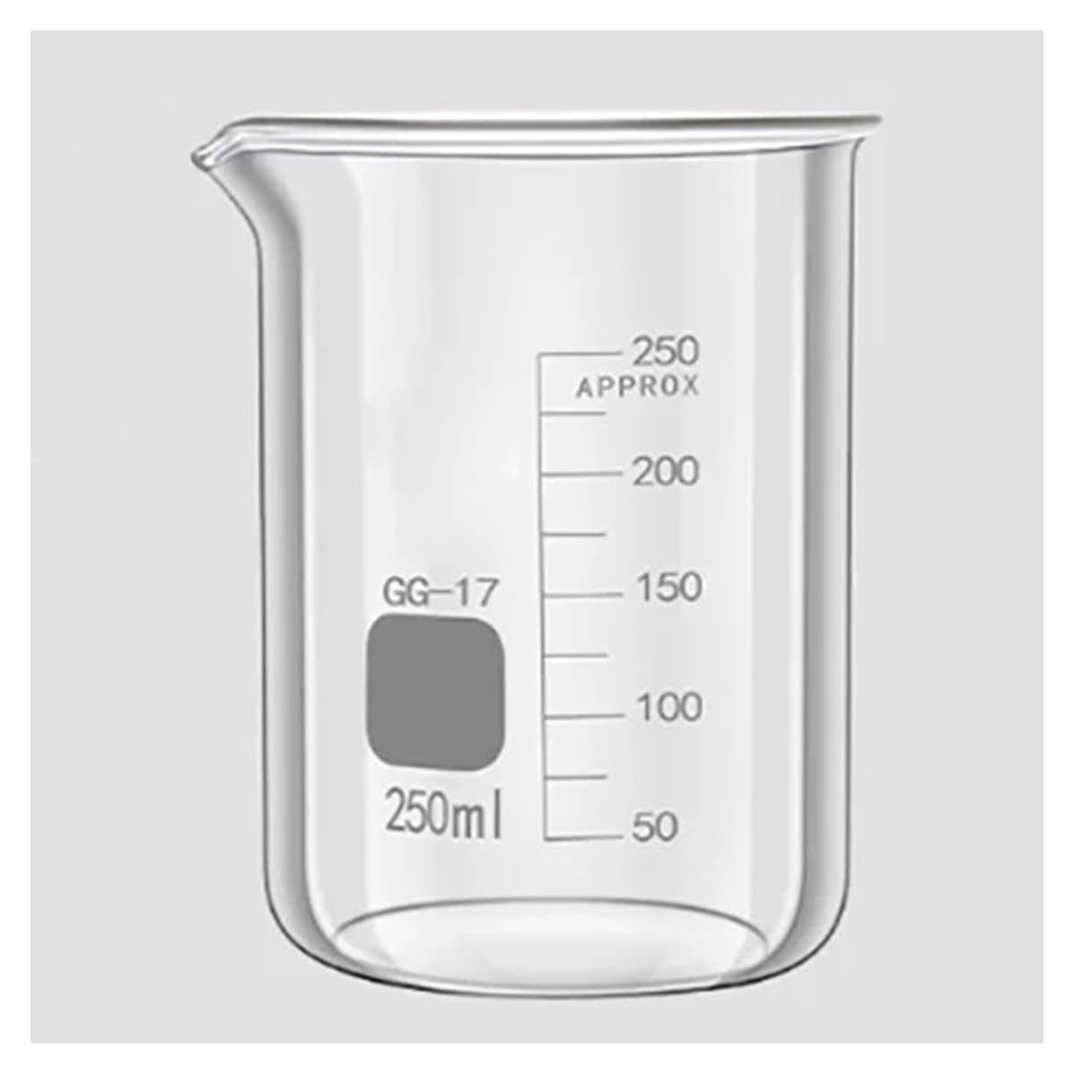 Laborausstattung und -bedarf 8 teile/los Labor Becher 250ml Glas Form Mit Graduierung Und Auslauf 3