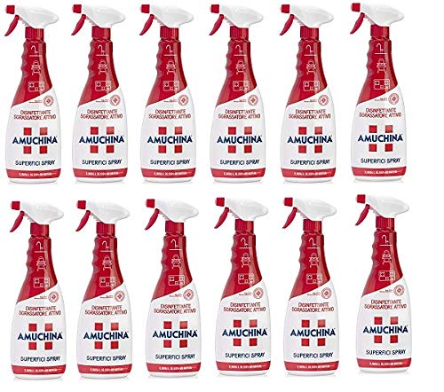 Set 12 AMUCHINA Sgrassatore TRIGGER 750 Ml. Detergenti casa