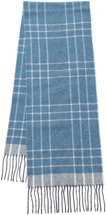 GreaterGood Ukrainian Merino Wool & Cashmere Plaid Scarf – Luxuriously Soft Handcrafted, Fair Trade, Gift for Men & Women