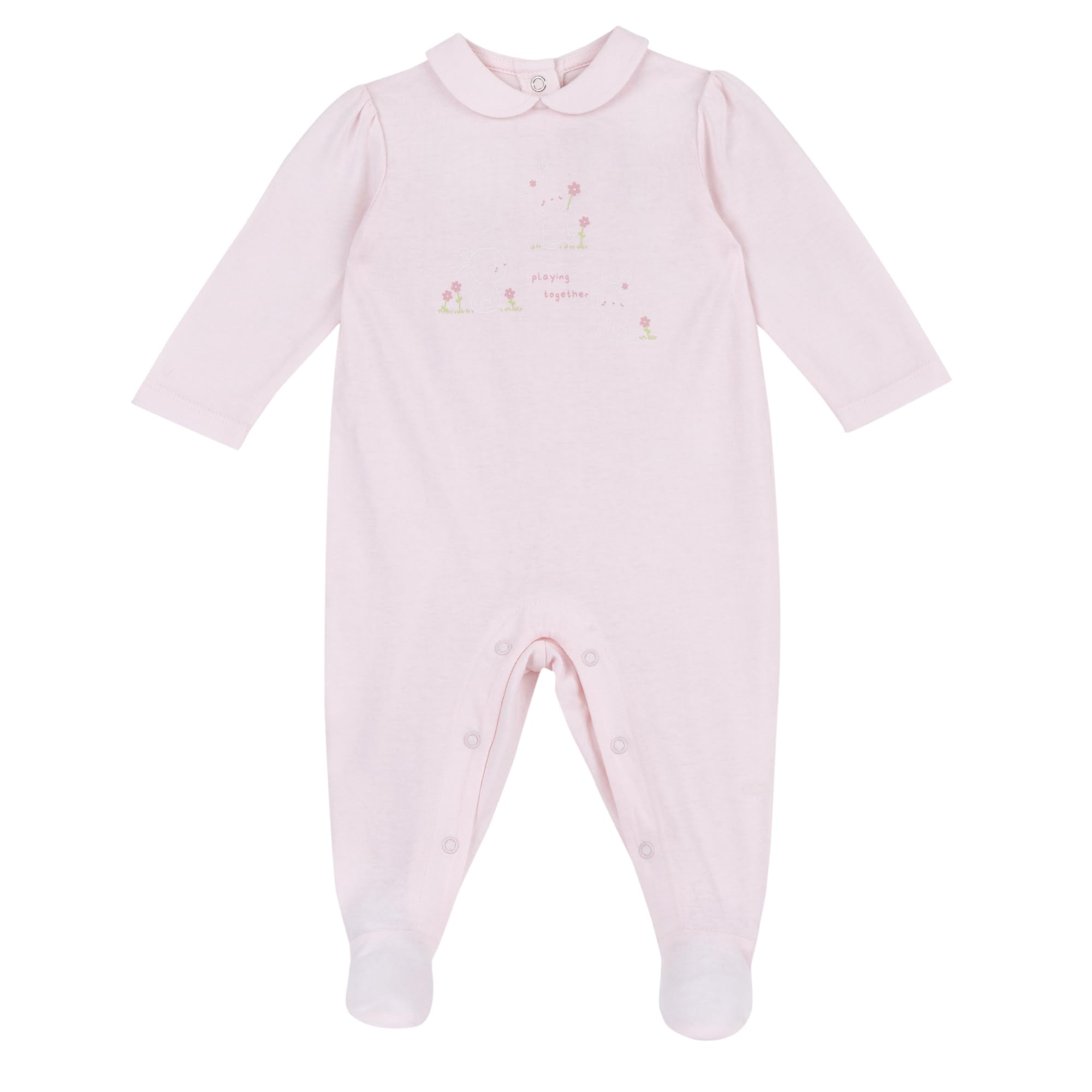 Prénatal, Set 2 Tutine Neonata 100% Cotone, con Comoda Apertura con Bottoncini, Ideali per la Primavera