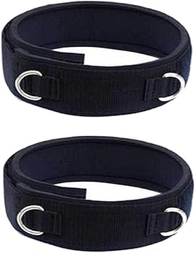 2pcs Fitness Thigh Straps Neoprene Padded Adjustable Strength Training Accessories Speed Exercise for Taekwondo Football Running Workout Fit Men Women