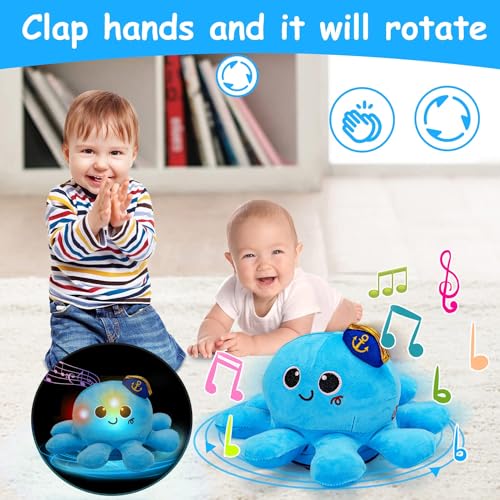 Crawling Walking Baby Toys 6-12 12-18 Month Musical Plush Octopus Light up Voice Control Dancing Infant Toys 0 12 7 8 9 10 Month 1 2 3 Year Old Boy Girl Tummy Time Sensory Toddler First Gift - Image 3