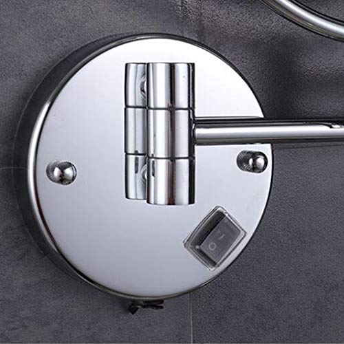 Miroir de beauté mural extensible JCAKES pour illuminer votre routine matin