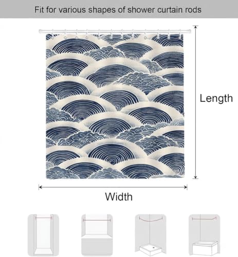 Rideau douche tissu polyester haut de gamme lavable et lesté - 7