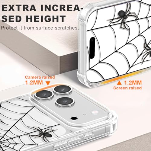Coque iPhone 17 Pro toile d'araignée protection transparente haute finition - 3