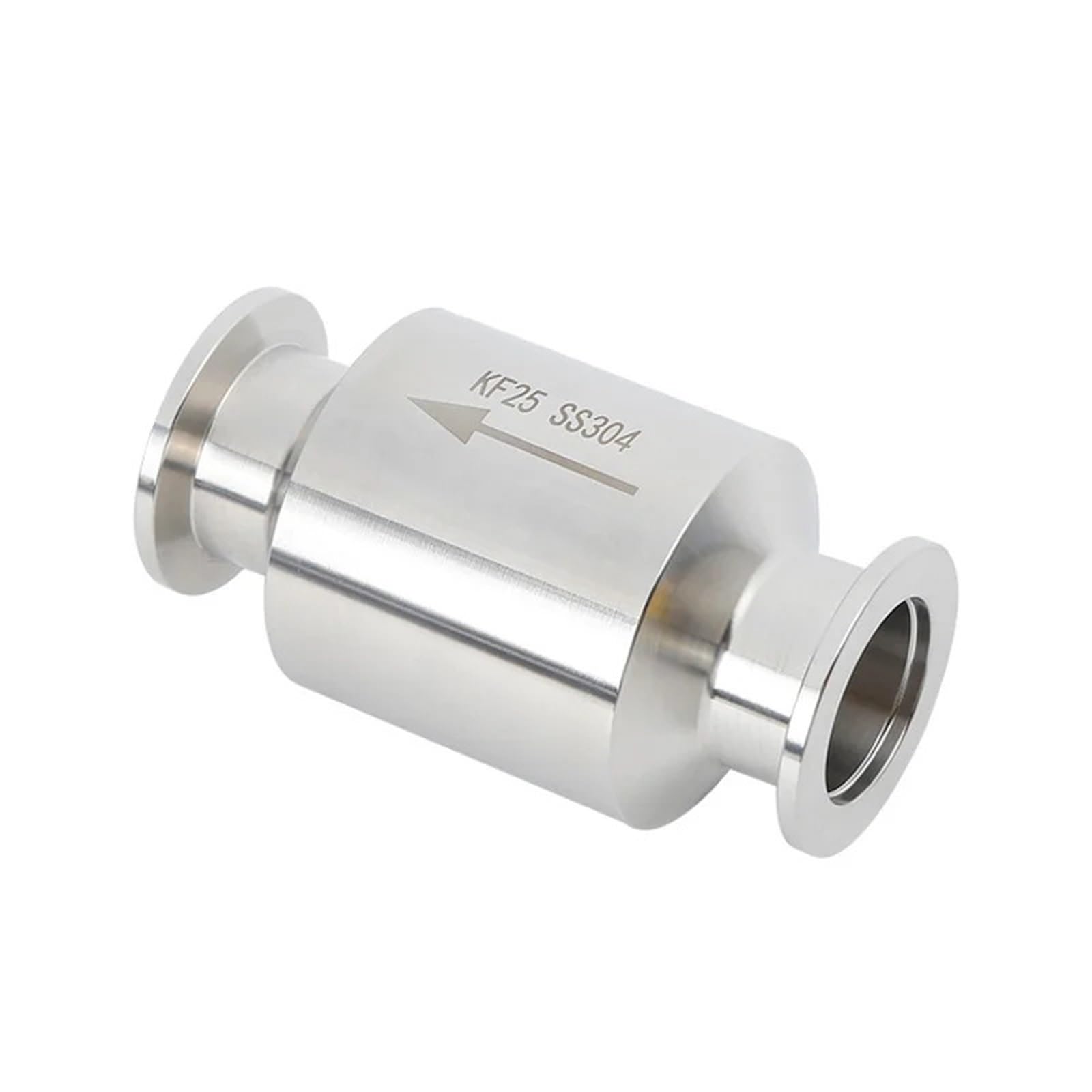 304 Stainless Steel Vacuum Inline 1-Way Check Valve(KF40)