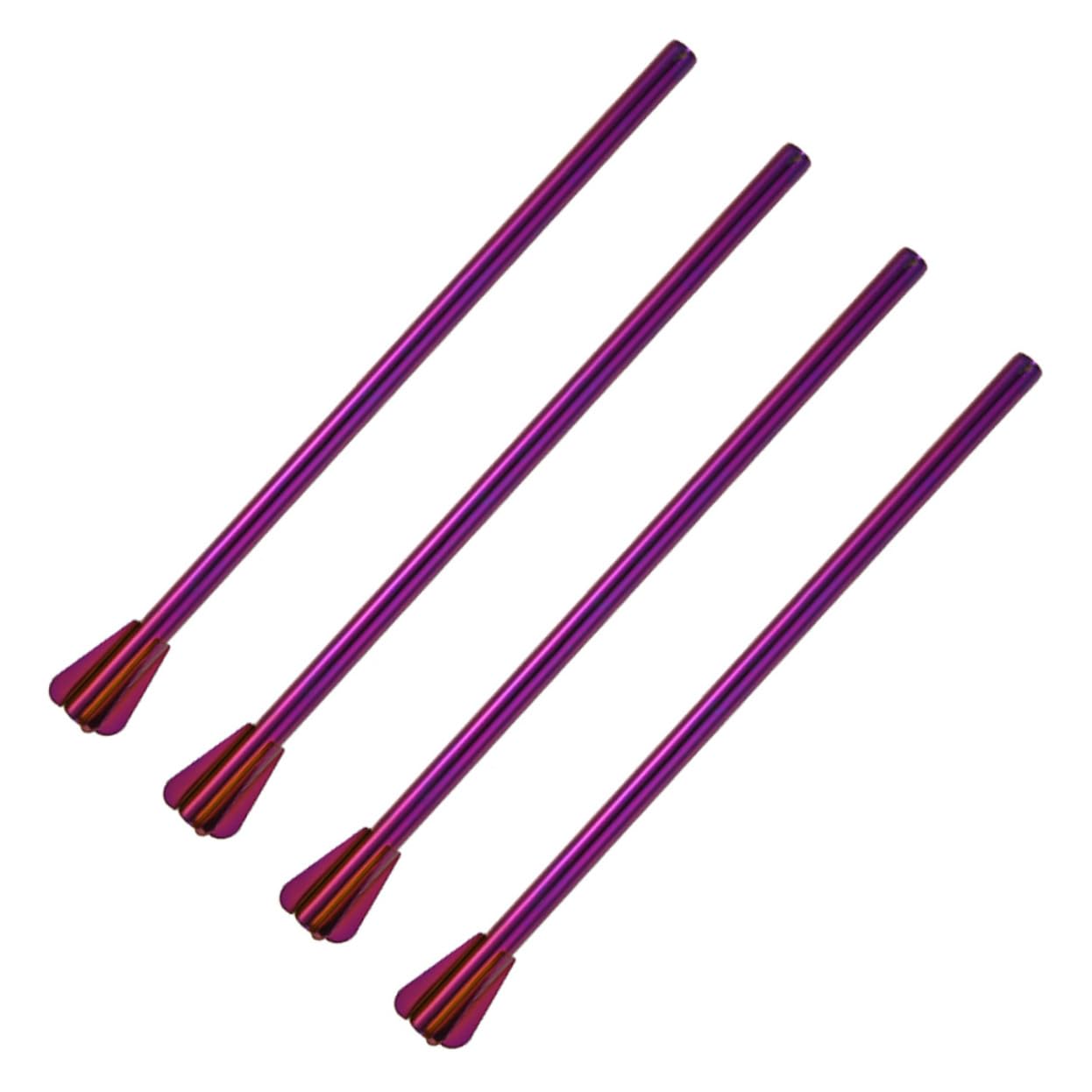 FRCOLOR 12pezzi Canucce Acciaio Inossidabile Creativo Stirrer Riutilizzabile Per Cocktail e Bevande Per Feste e Picnic
