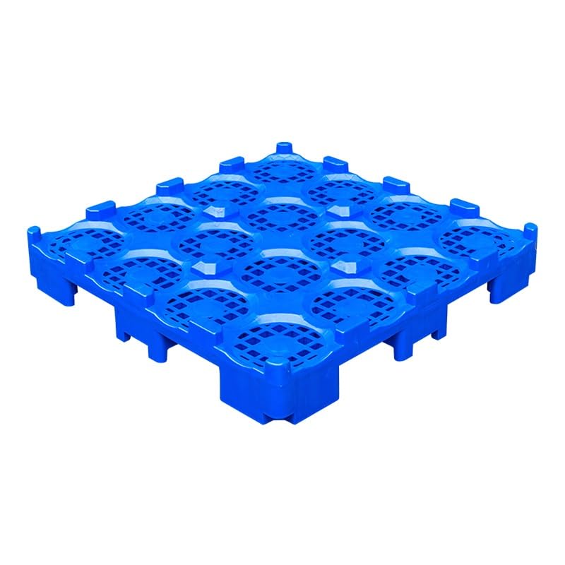 PFCDZDU Containment Spill Pallet, Stackable Barreled Water Storage Plastic Tray, Modular Shipping Platform for Commercial Warehouse Supermarket(Blue-2pcs,120x98x17.5cm)