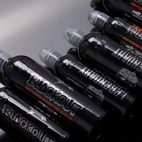 World Famous Tattoo Ink WFBLKO8 Blackout Black Tattoo Ink thumb #3