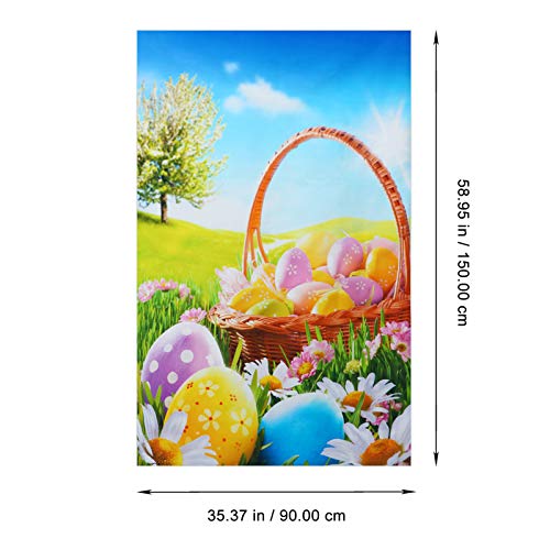 SOLUSTRE 3 Peças Fotografia de Pano de Fundo de Páscoa Pano de Fundo de Páscoa Feliz Páscoa Cenários