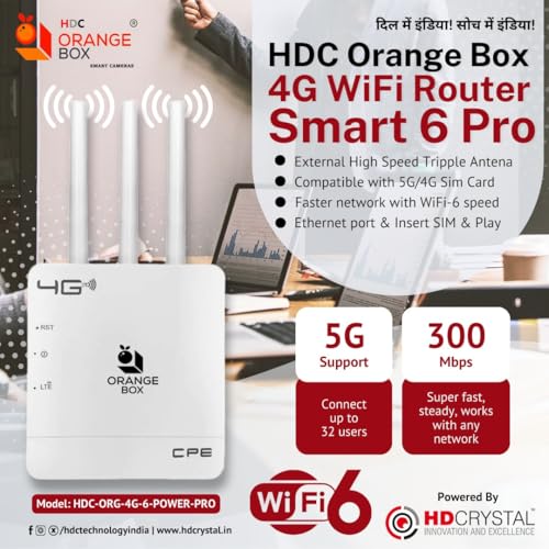 Image of 4G /5G Triple Antanna Router with WiFi 6 Technology