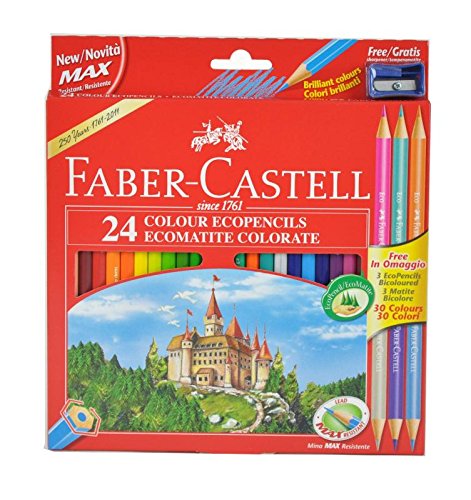 Faber-Castell 040198 Pastels Red Range 24 pour portraits et paysages