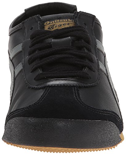 Onitsuka Tiger Sapatos unissex México 66, Preto/cinza/dourado