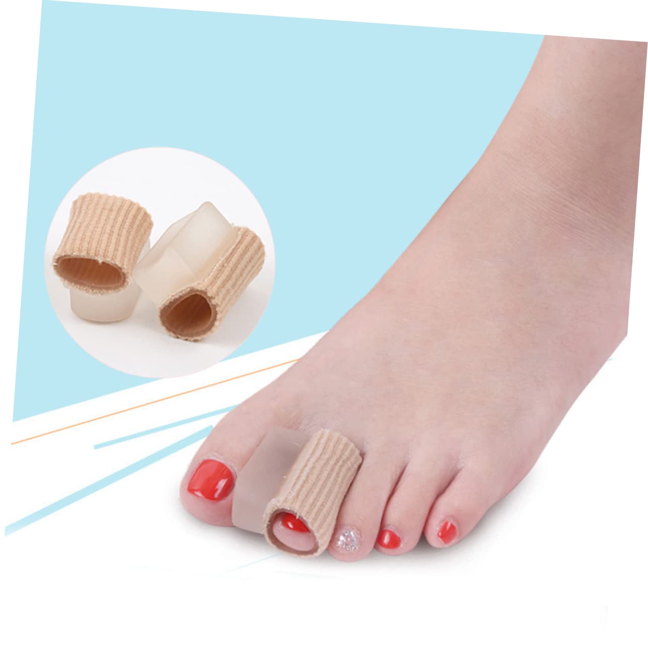 4pcs Toe Separator for Bunion Hallux Gel Toe Separators for Foot Alignment Corn Removers for Shoes