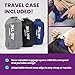 Cabeau Inflatable Travel Pillow – Air TNE – Adjustable, Lightweight, and Supportive for Sleeping on Airplanes, Trains, and Cars– Customized Fit and Compact Carrying Case (Royal Blue)