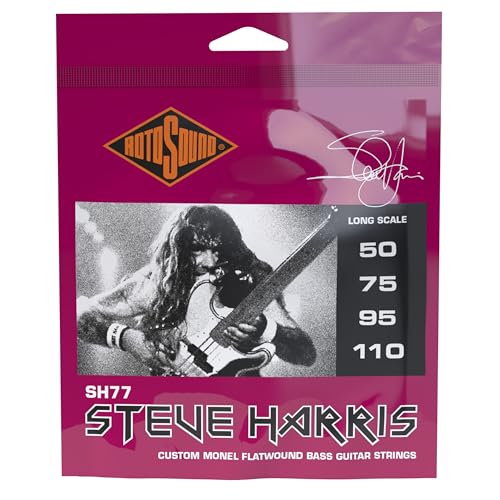 Rotosound Jazz 77 Cordes Basse Flatwound SH77 tirant custom pour un toucher lisse sans bruit