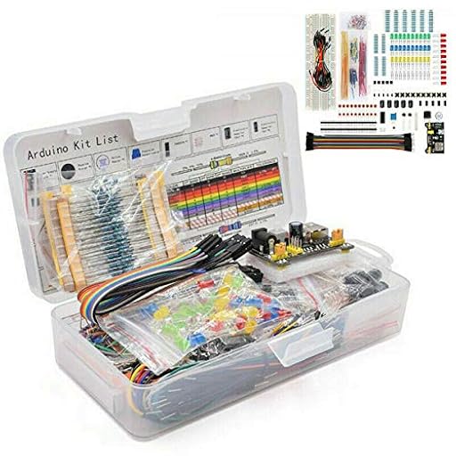 ZHITING Kit de Inicio de 1 Juego para Componentes Electrónicos Breadboard LED Zumbador Resistencia Transistor | Ya disponible en tu tienda friki favorita! En mundofriki.es!