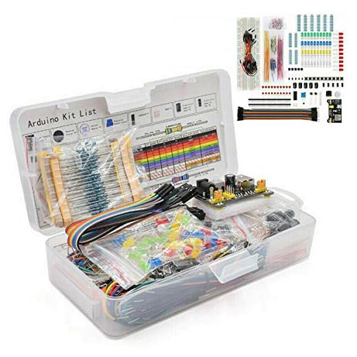 ZHITING Starter Kit da 1 Set per Componenti Elettronici Transistor Resistenza Resistore Cicalino LED
