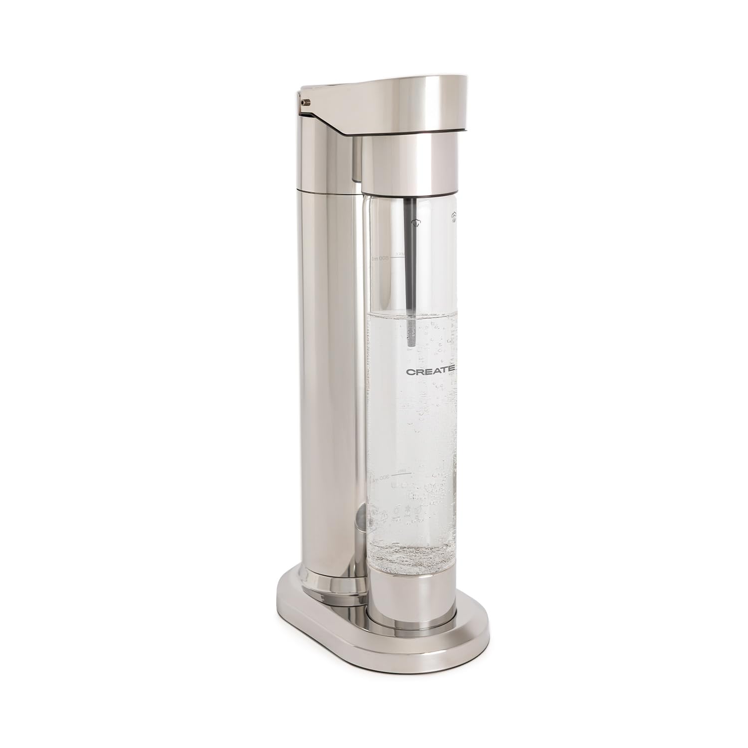 CREATE SODA MAKER STUDIO Machine à eau pétillante 1L Chromé + Double