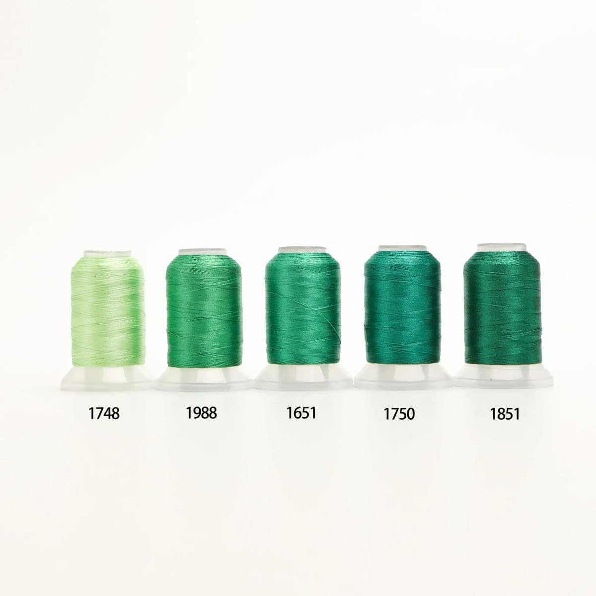 80 Farben/Set, 120D-Stickgarn, 500 m/Rolle, geeignet für 1200CN-Mehrkopf-Stickmaschinen