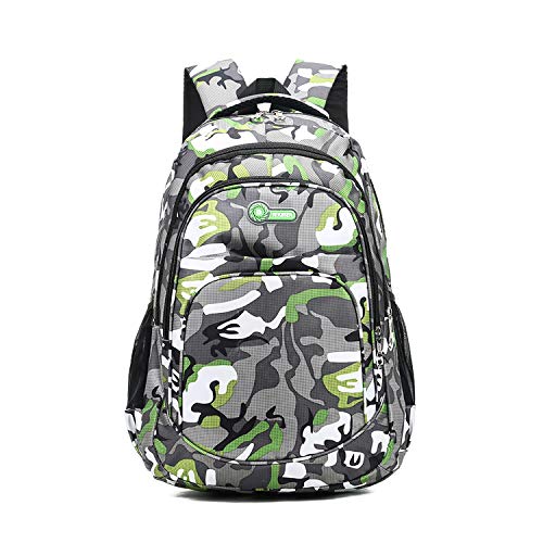 FANDARE Camo Mochila Mochilas Tipo Casual Bolsas Escolares Niña Niño de Viaje Bolsos