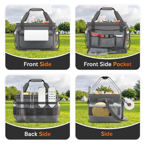 Panier de barbecue avec couvercle de protection contre insectes et vent - 7