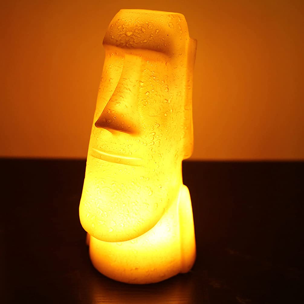 Amazon.co.jp : イースター島 モアイ像 LED ナイトライト ストーン 