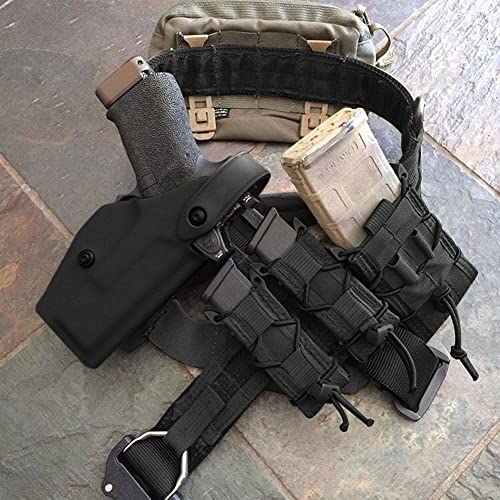 2 Packs Molle Tactical Magazine Holster,Universal Single Double Stack Mag Pouch For 9Mm/.40 Calibers 45Acp Glock S&W M&P, Sig 226/229, And Springfield 1911 #TOP3