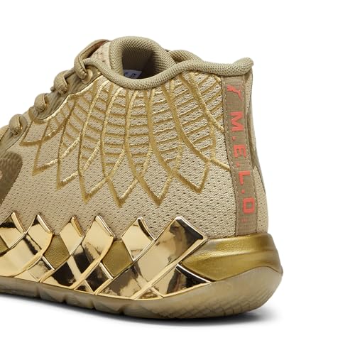 Puma Mens Mb.01 Golden Child Lace Up Basketball Sneakers Shoes Court - Gold - Size 10 M3