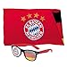 FC Bayern München Ensemble drapeau de la Coupe du monde et lunettes de soleil au design du FCB et de l'Allemagne + autocollant Forever Munich gratuit