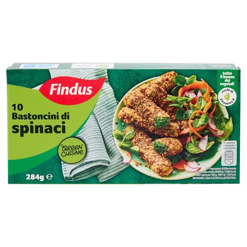 Findus Green Cuisine 10 Bastoncini Vegetali di Spinaci, 284g (Surgelato)