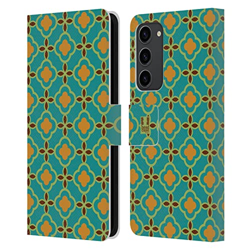 Étui Portefeuille Samsung Galaxy S23+ 5G Housse Cuir Antichoc Vert Marocain
