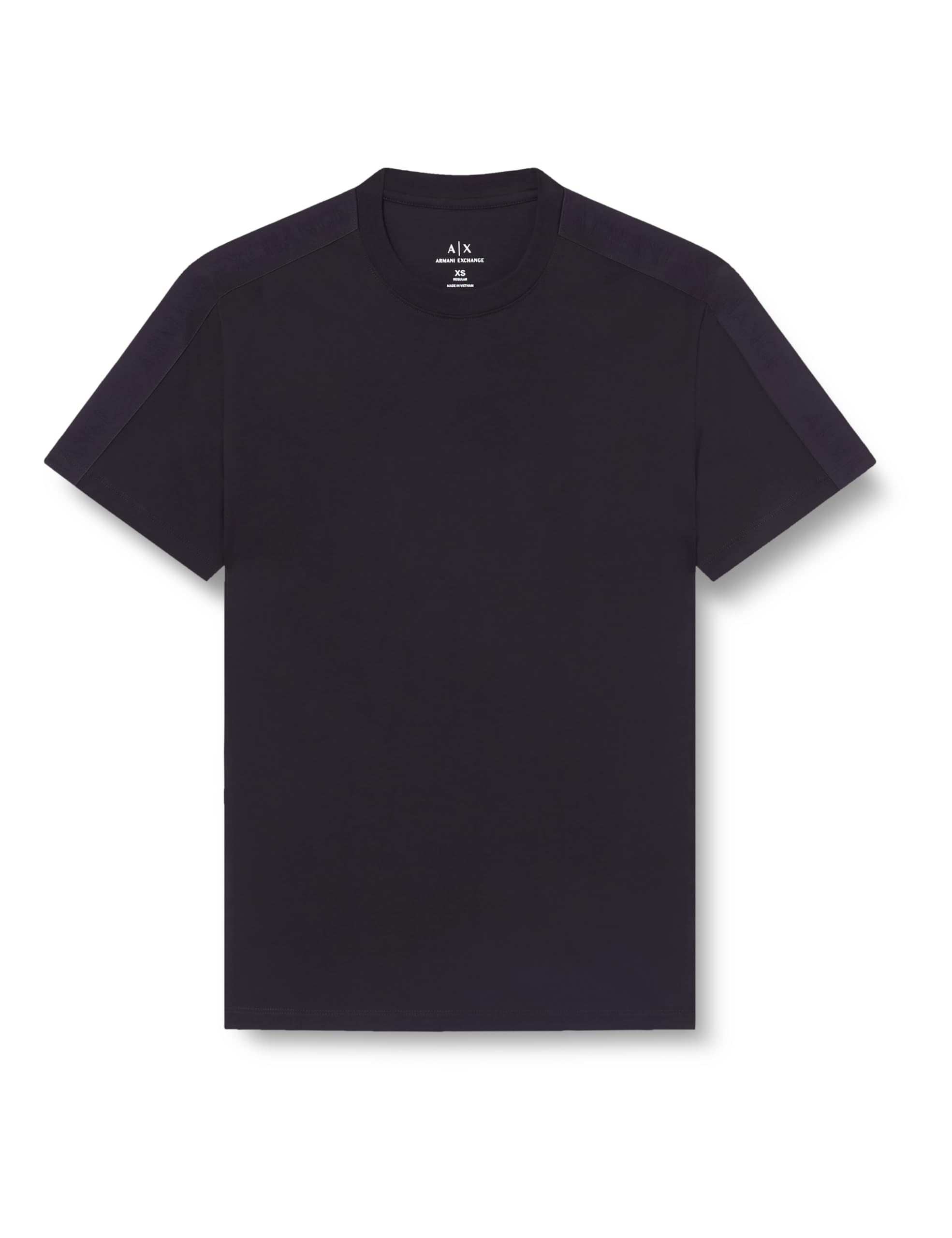 Armani Exchange Men's Essential, Short Loged Band Sleeve T-Shirt, Black, XXL, Black, XXL