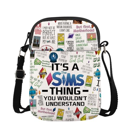 MAOFAED Video Game Theme Crossbody Bag, Sul Sul, Game Lover Gift, Shoulder Bag for Game Wife