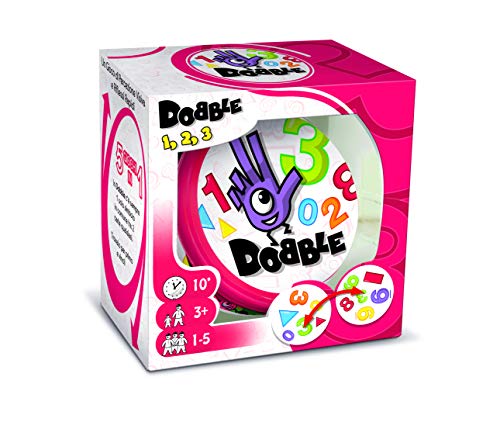 Preisvergleich Produktbild Asmodee - Dobble 1,2,3, Brettspiel Italienische Edition, 8235