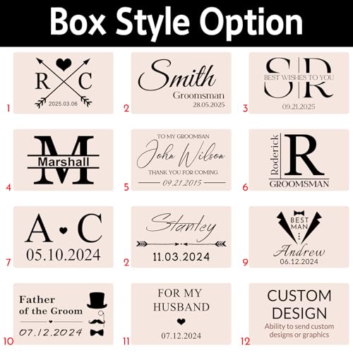 Mancuernillas Personalizadas para Hombre con Caja de Madera miniatura 3