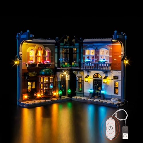 LocoLee Lighting kit Compatible with Lego 10351 Sherlock Holmes: Book Nook - No Model Only Light...