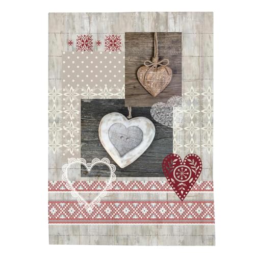 Torchons haut de gamme Coeurs Stof lot de 3 pièces en coton sergé de qualité supérieure - 5