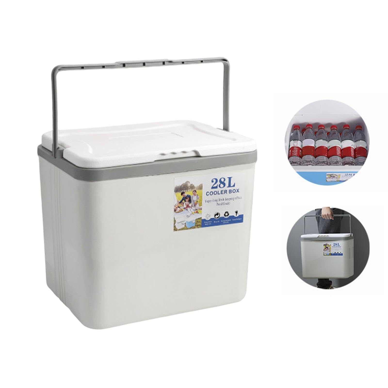 B Baosity Caja Térmica Portátil Hielera Rígida Contenedor de Almacenamiento con Aislamiento de Múltiples Adecuada para Conservación de Alimentos Picnic TR