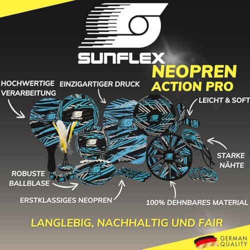 Sunflex Neopren American Football Action Pro | sehr griffig und lässt Sich ideal Werfen und Fangen | Ball weich und leicht für den Strand und den Garten| extrem robust und für Jede Altersgruppe