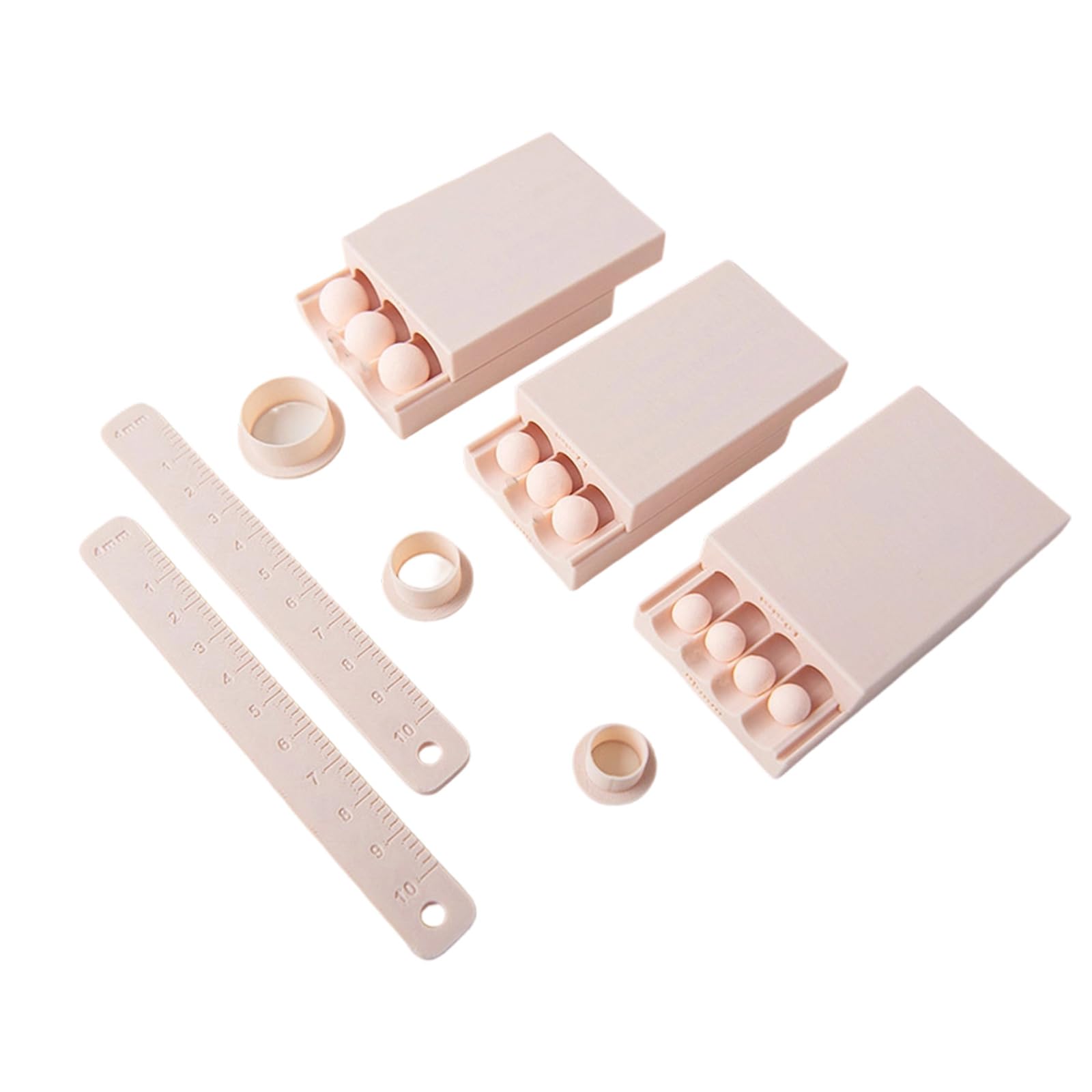 Juego de formas redondas resistentes sin esfuerzo para crear esferas perfectas en herramientas de arcilla de modelado, manualidades en casa