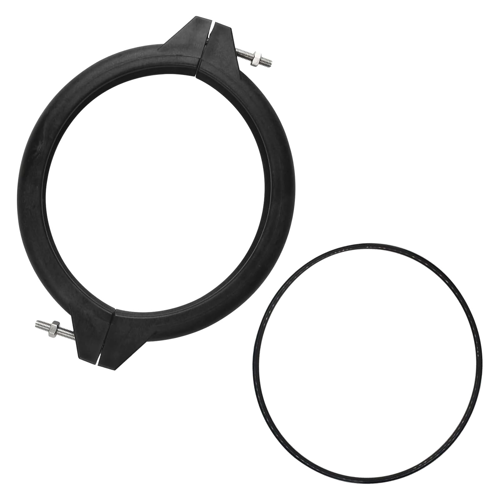 Spannring Sandfilteranlage Pool,2 Stück 180mm Spannring Sandfilter & Dichtungsring Poolpumpe,Sandfilter Filterspannring Dichtung Ersatzteile für Sandfilteranlage,Pool Ersatzteile Poolpumpe Zubehör (C)
