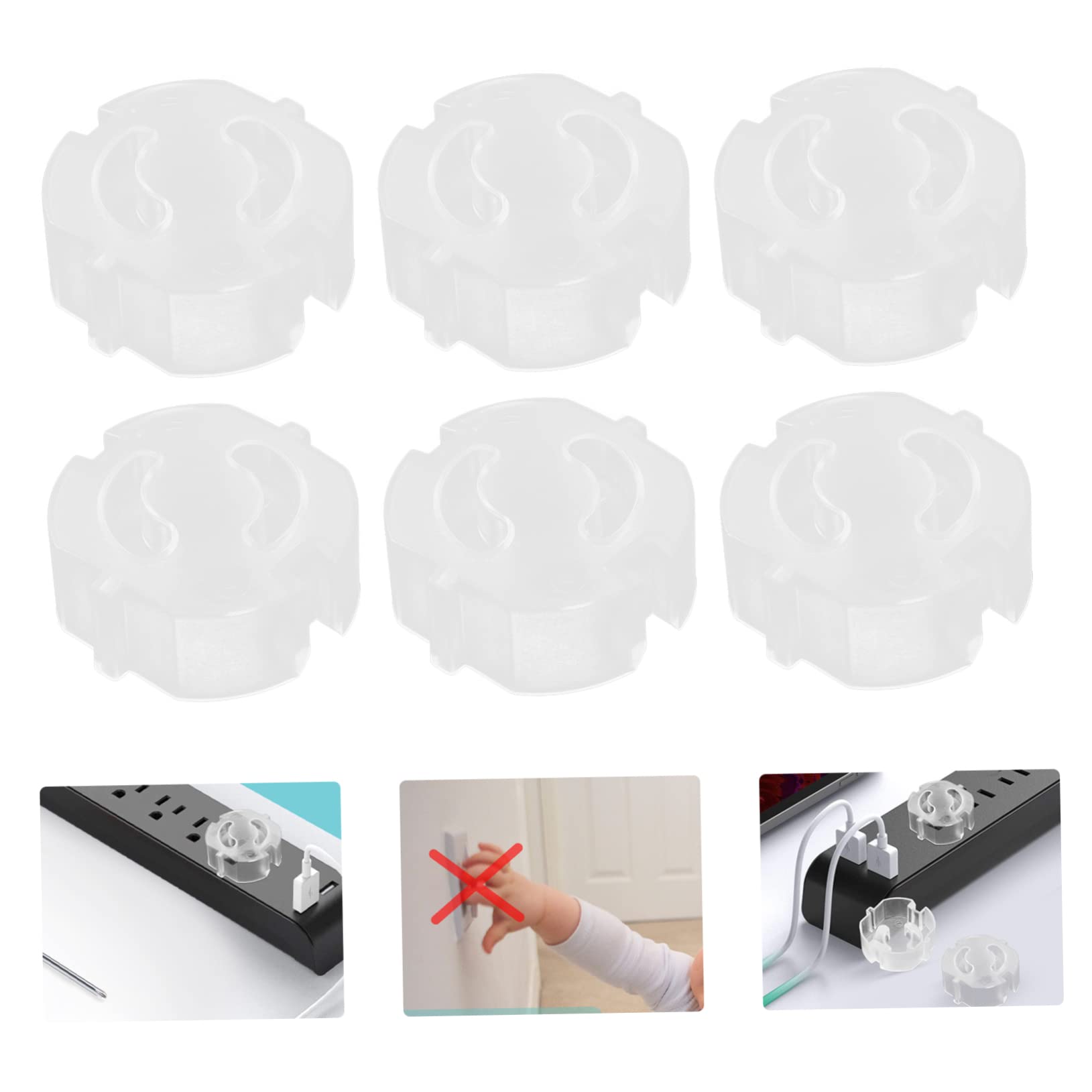 TOYANDONA 100pezzi Copripresa Sicurezza Per Ragazzo Ragazza Trasparenti Coprire Sicuro Per Prese Elettriche Design Anti-apertura Materiale Premium Protezione Per Ragazzo Ragazza e