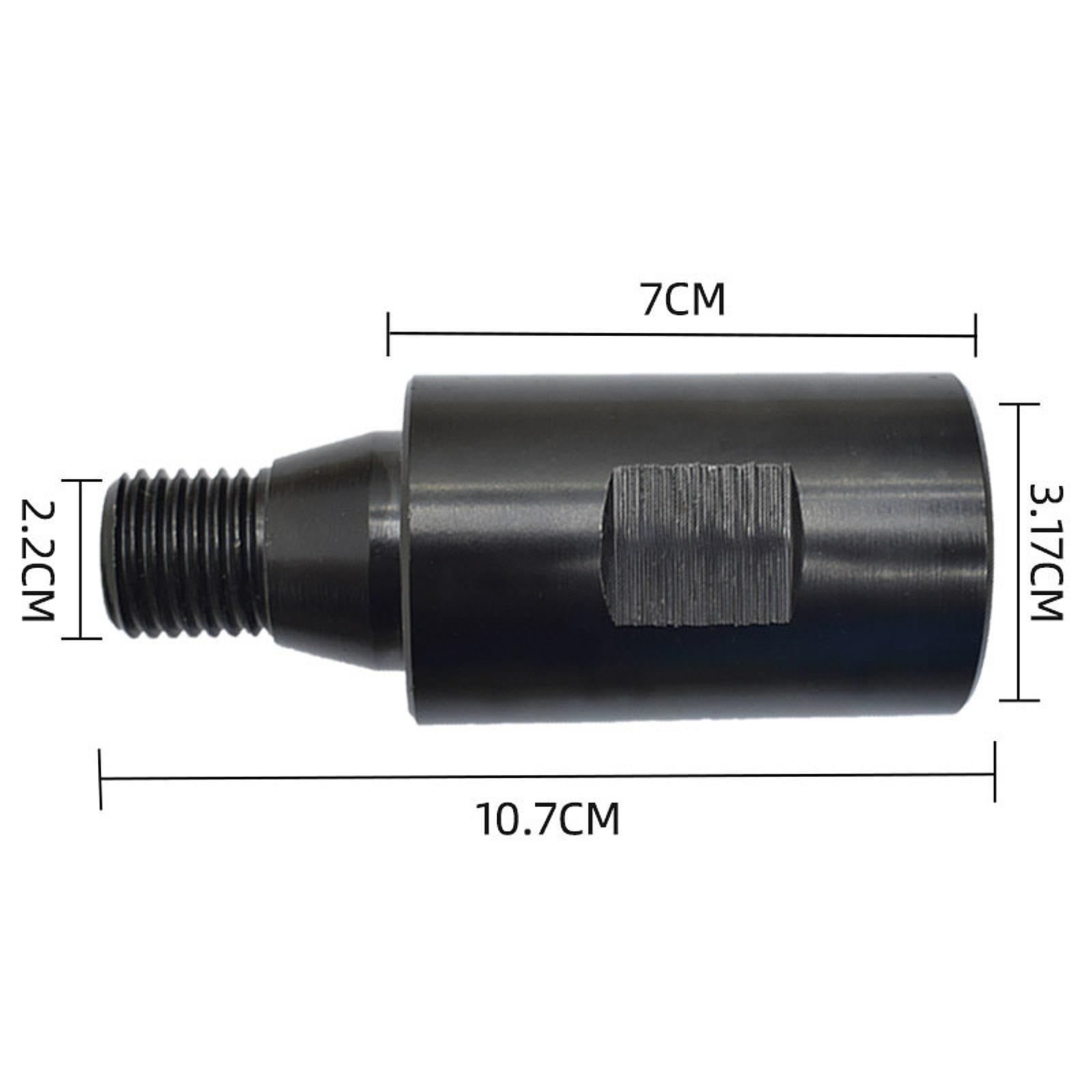 MYCENSE Disk Conversion Stick Core Bit Adapter M22 Screw Shaft Drill Adapter Square Button for Replace Parts Attachment Connecting, 107mmx31.7mm