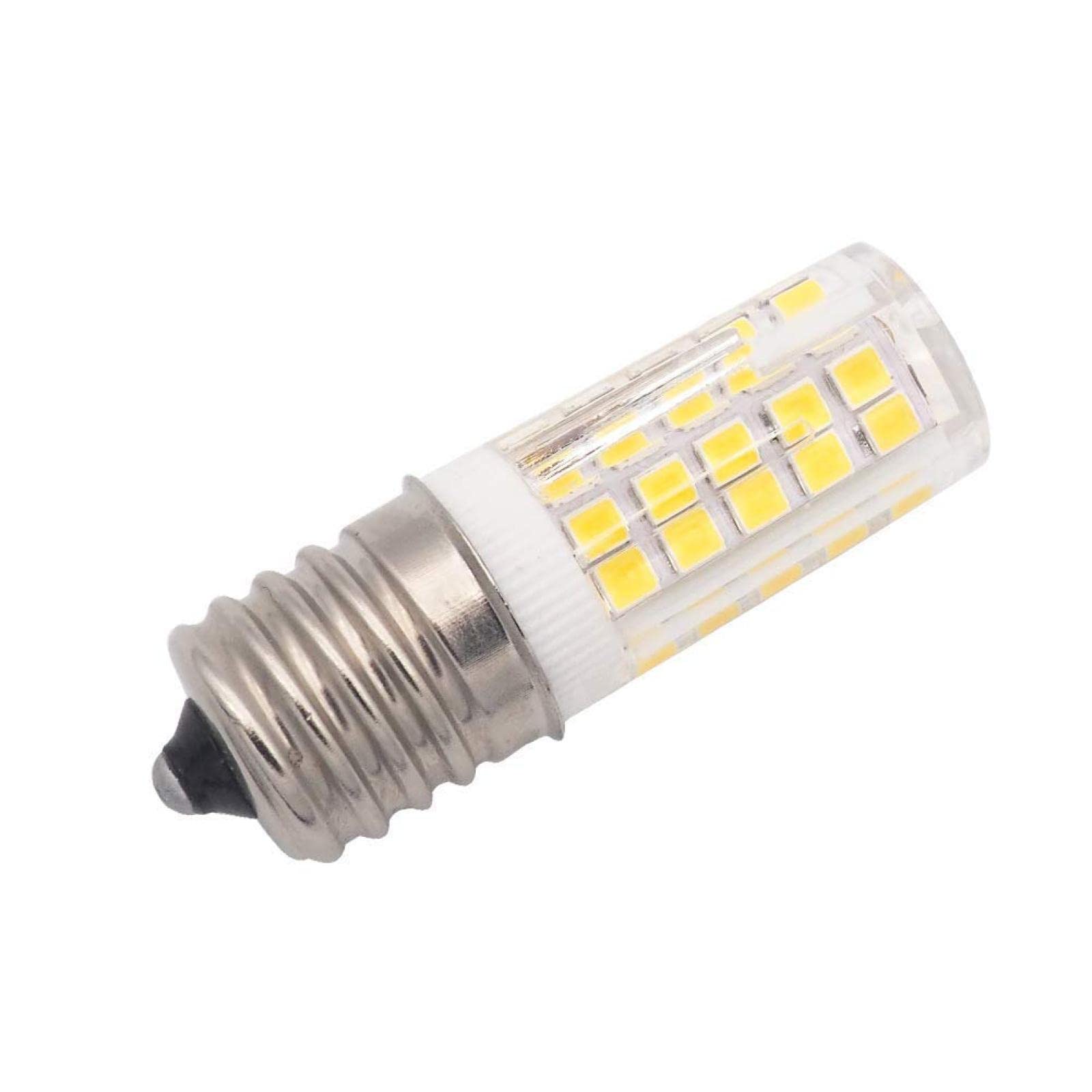 5 uds bombilla LED iluminador E17 para microondas 6W CA 110/220V 2835 SMD cerámica equivalente 60W incandescente Cerami blanco cálido/frío,Blanco frio 6000K,220-250V 6W