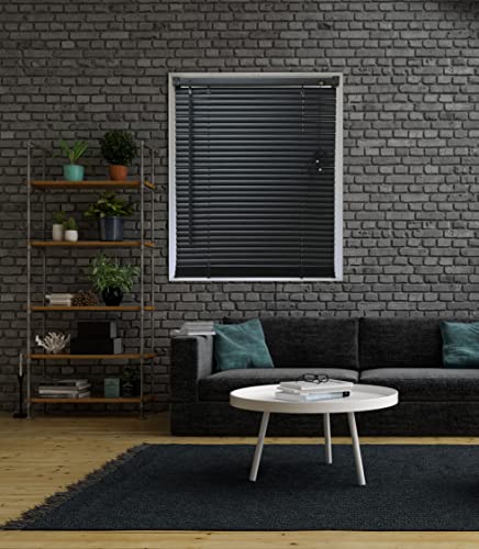 Persiana Evolux Horizontal De Pvc 130x80 Cm Sofisticada Preta